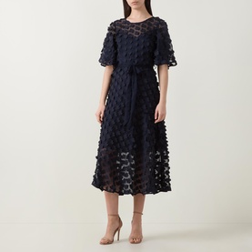 Floral Appliqu&eacute; Dress