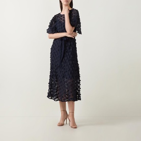 Floral Appliqu&eacute; Dress