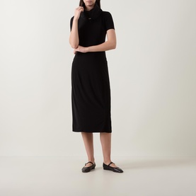 Drawstring Cocoon Knitted Dress