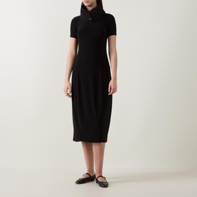 Drawstring Cocoon Knitted Dress