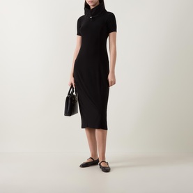 Drawstring Cocoon Knitted Dress