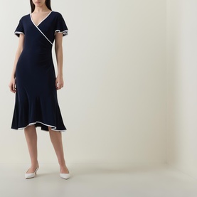 Contrast Trim Dress