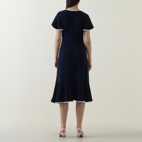 Contrast Trim Dress