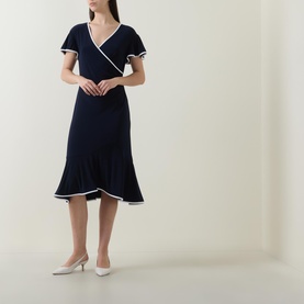 Contrast Trim Dress