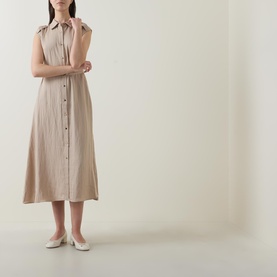 Textured Shirt Dress