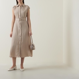 Textured Shirt Dress