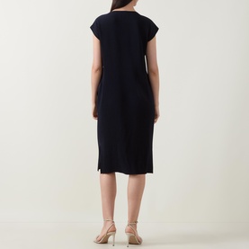 Pleated Pocket Dress