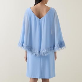 Fringe Trim Pencil Dress