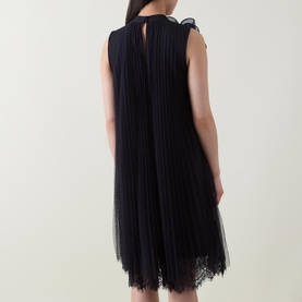 Mesh Pleated Dress