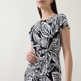 Tropical Print Dress