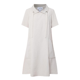 Textured Jacquard A-Line Dress