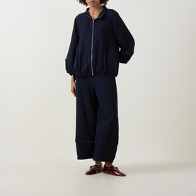 Seersucker Memory Bomber Jacket