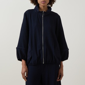 Seersucker Memory Bomber Jacket