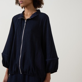 Seersucker Memory Bomber Jacket