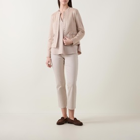 Studded Faux Suede Jacket