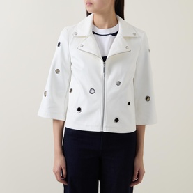 Eyelet Moto Jacket