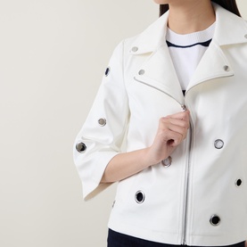 Eyelet Moto Jacket