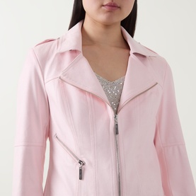 Faux Leather Biker Jacket