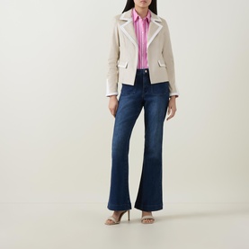 Contrast Trim Blazer