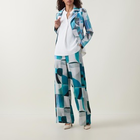 Printed Biker Jacket