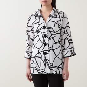 Floral Pliss&eacute; Shirt