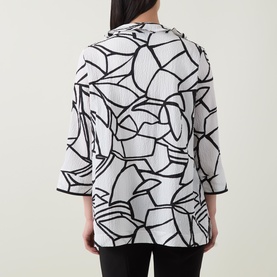 Floral Pliss&eacute; Shirt