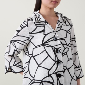 Floral Pliss&eacute; Shirt