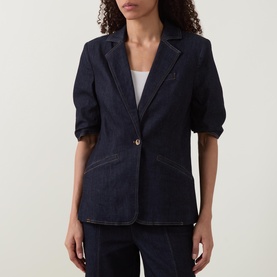 Puff Sleeve Denim Jacket