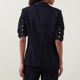 Puff Sleeve Denim Jacket