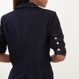 Puff Sleeve Denim Jacket