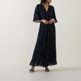 Dotted Wide Leg Jumpsuit