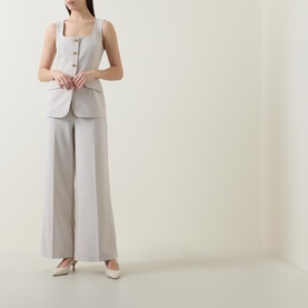 Waistcoat Wide Leg Jumpsuit