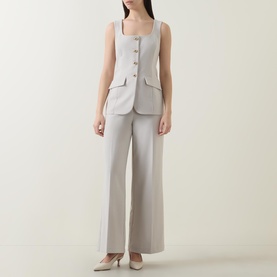 Waistcoat Wide Leg Jumpsuit