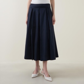 Pleated Pocket Skirt