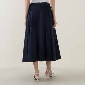 Pleated Pocket Skirt