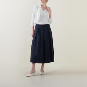 Pleated Pocket Skirt