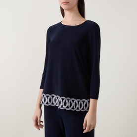 Guipure Knitted Top
