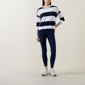 Striped Pointelle Sweater