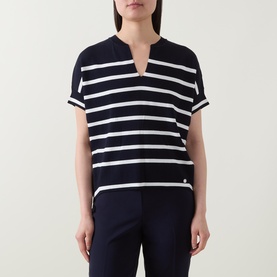 Stripe Fine Knit Top