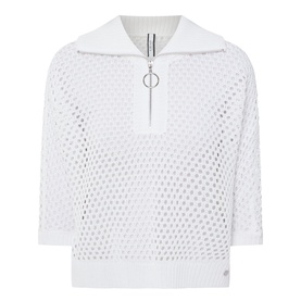 Mesh Half-Zip Top
