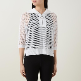 Mesh Half-Zip Top