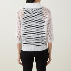 Mesh Half-Zip Top