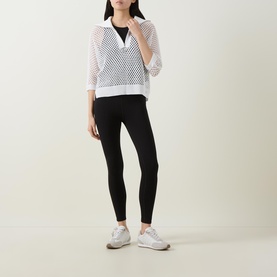 Mesh Half-Zip Top