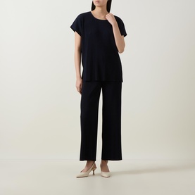 Pleated Scuba Top