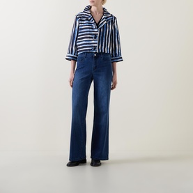 Mid-Rise Straight Leg Jeans