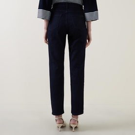 Mid-Rise Straight Leg Jeans
