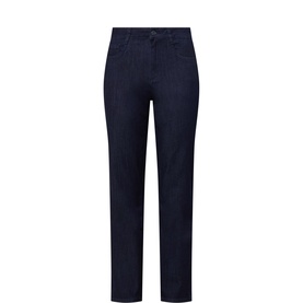 Mid-Rise Straight Leg Jeans