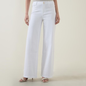 Mid-Rise Wide Leg Jeans
