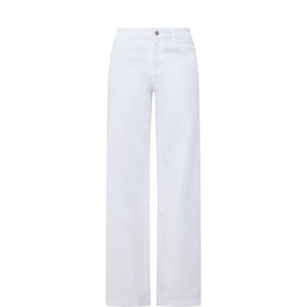 Mid-Rise Wide Leg Jeans