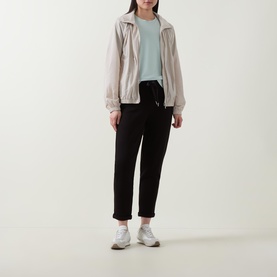 Mid-Rise Ankle Length Straight Leg Trousers